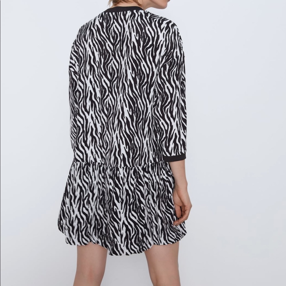 ZARA BNWT Animal Print Dress - Picture 4 of 6